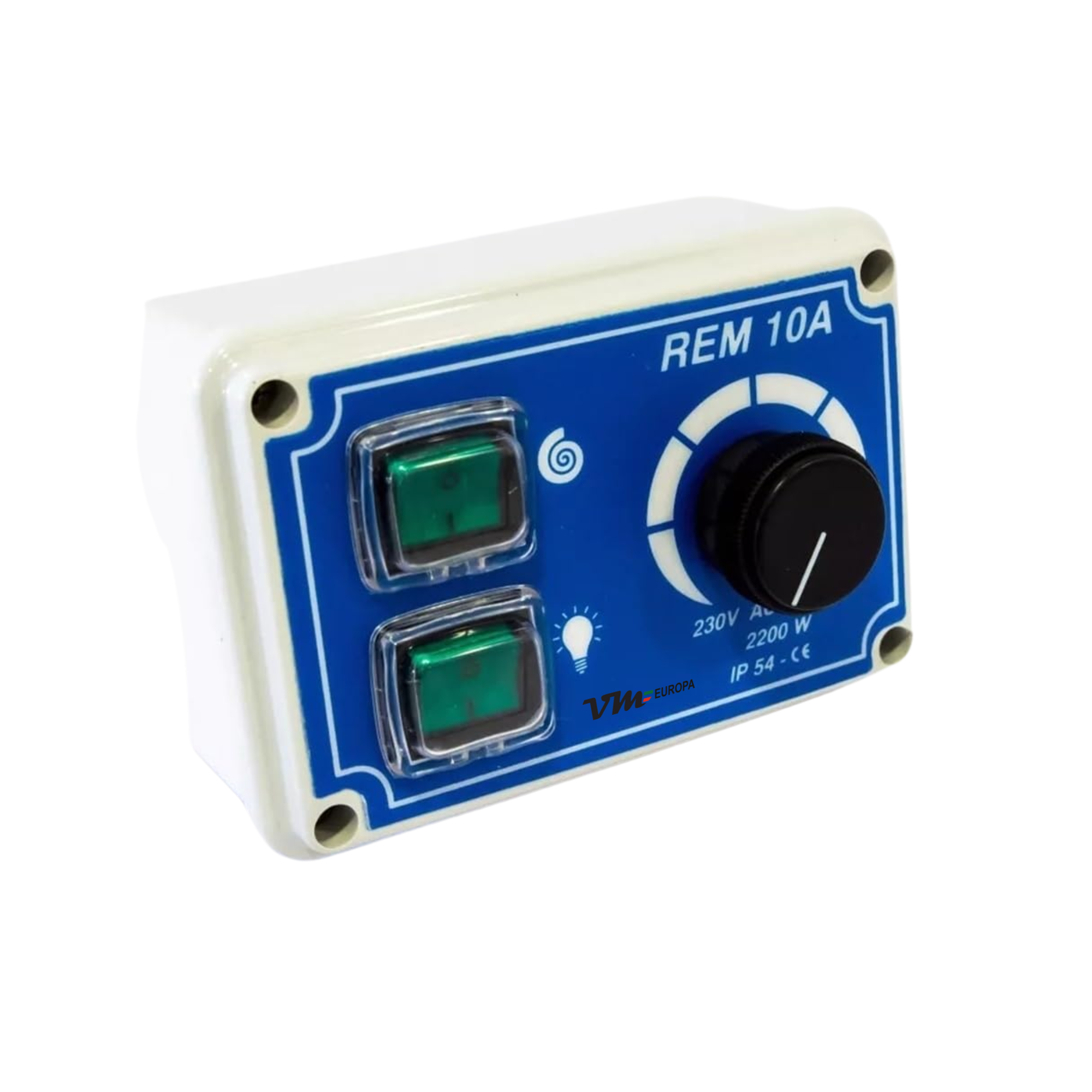 Einstellbarer stufenloser Regler - Drehzahlregler REM10A - 116016 Hochkalibriger Regler - IP55 Schutzklasse