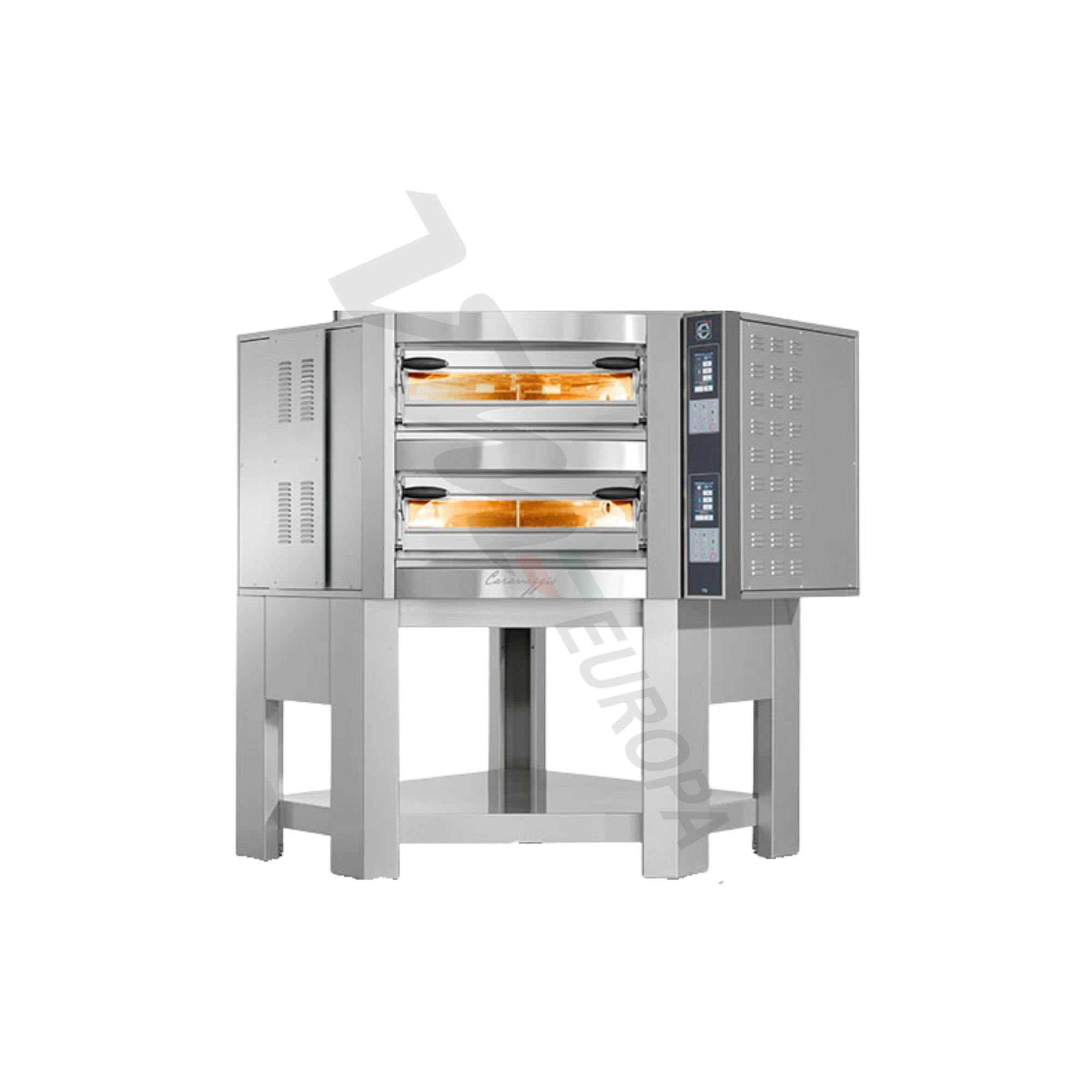 Cuppone Caravaggio Pizzaofen für 4 Pizzen Ø35cm 2 Kammern Touch-Display - CR535/2TS