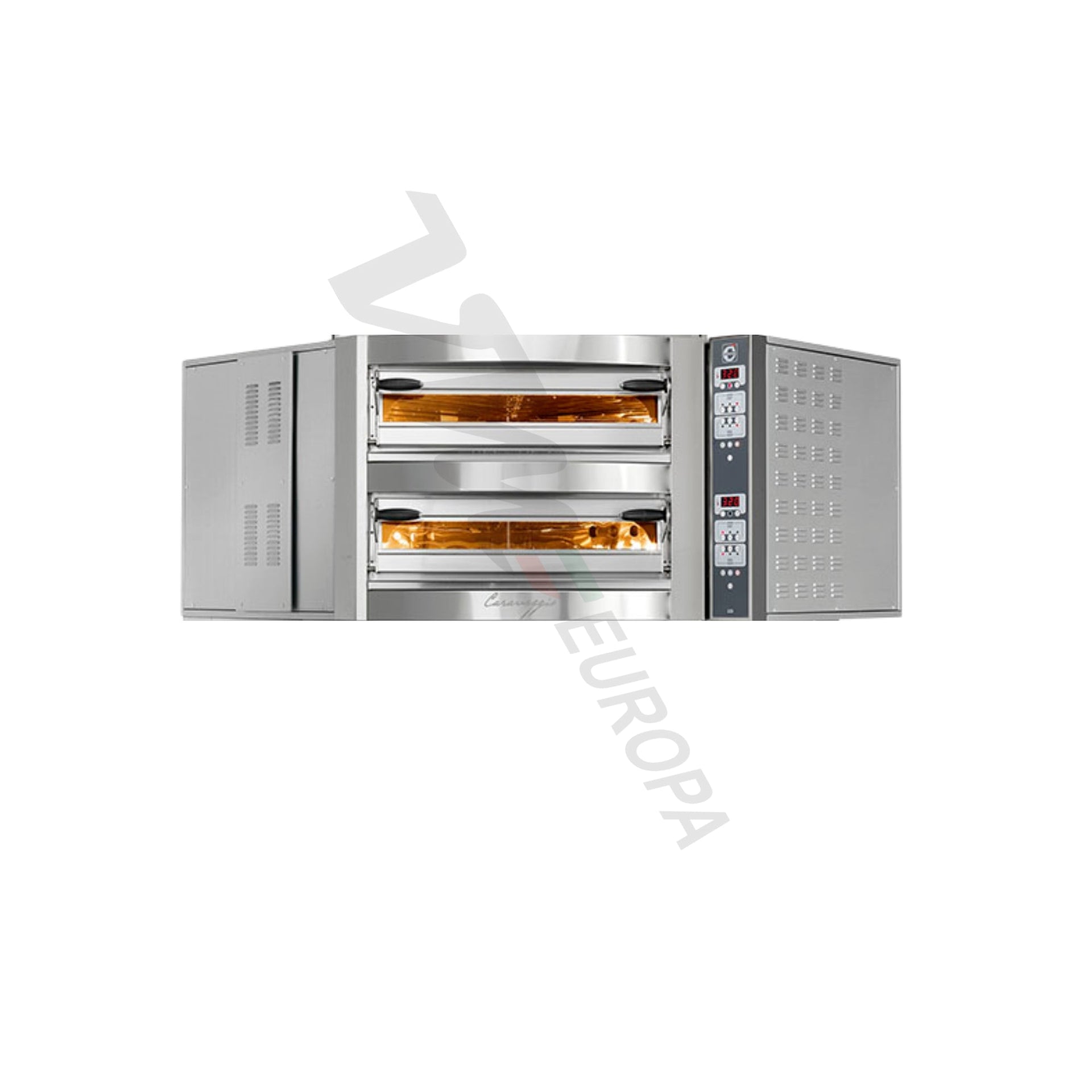 Cuppone Caravaggio Pizzaofen für 8 Pizzen Ø35cm 2 Kammern Knopfsteuerung - CR835/2CD