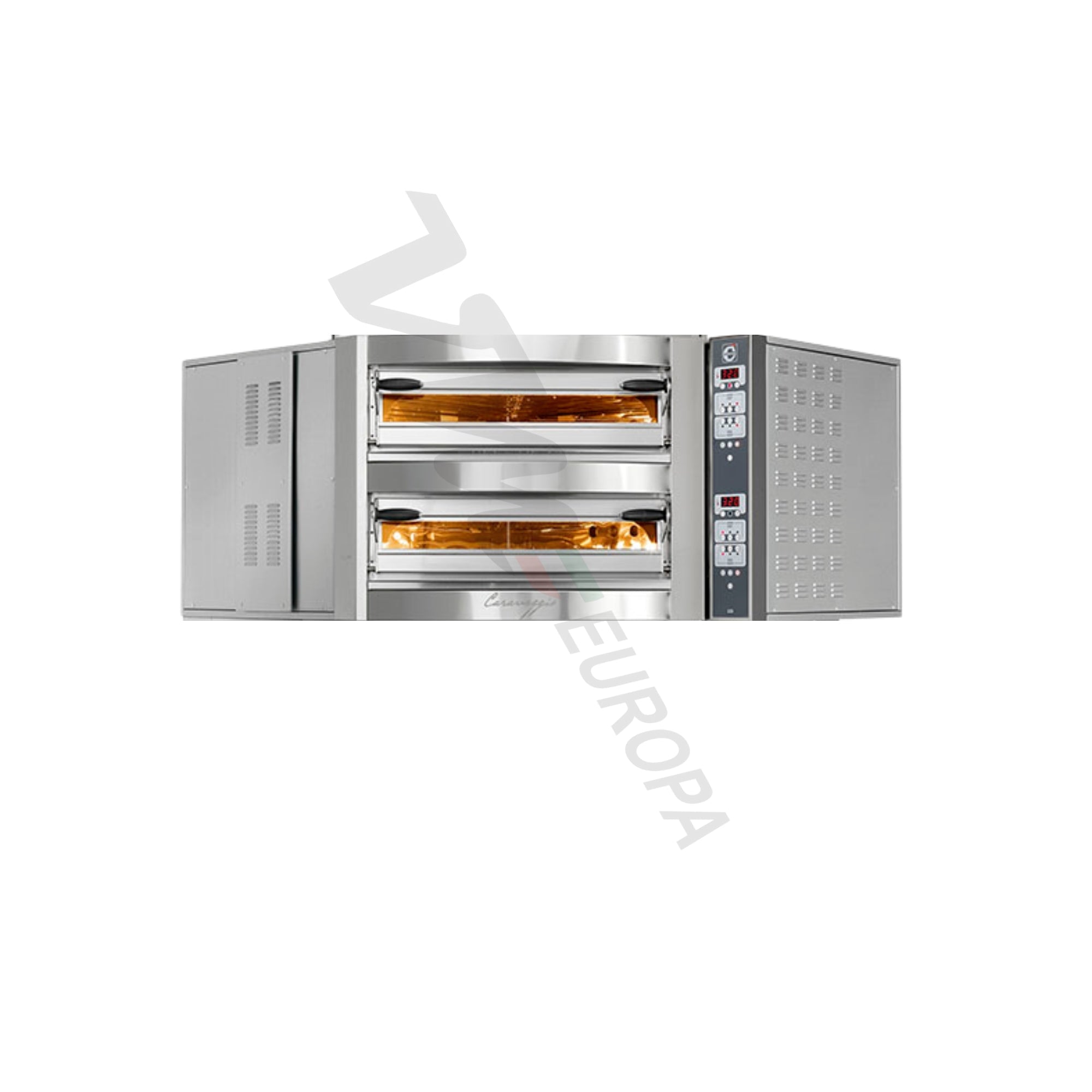 Cuppone Caravaggio Pizzaofen für 8 Pizzen Ø35cm 2 Kammern Knopfsteuerung - CR835/2CD