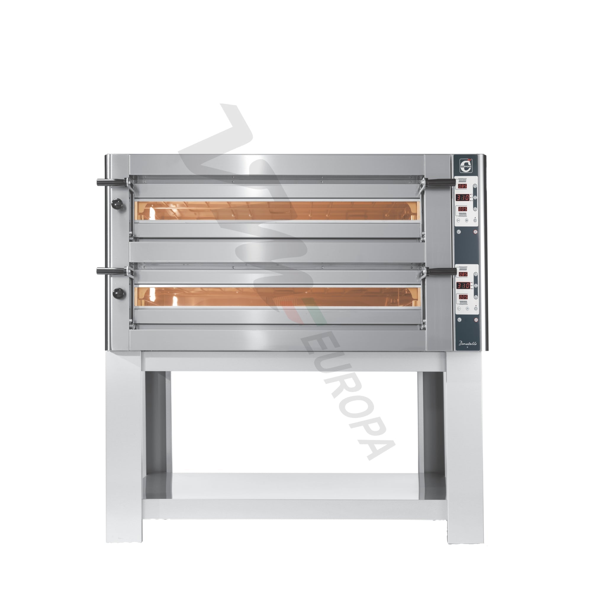 Cuppone Donatello Pizzaofen für 4+4 Pizzen Ø35cm 2 Kammer Knopfsteuerung - DN435/2CD