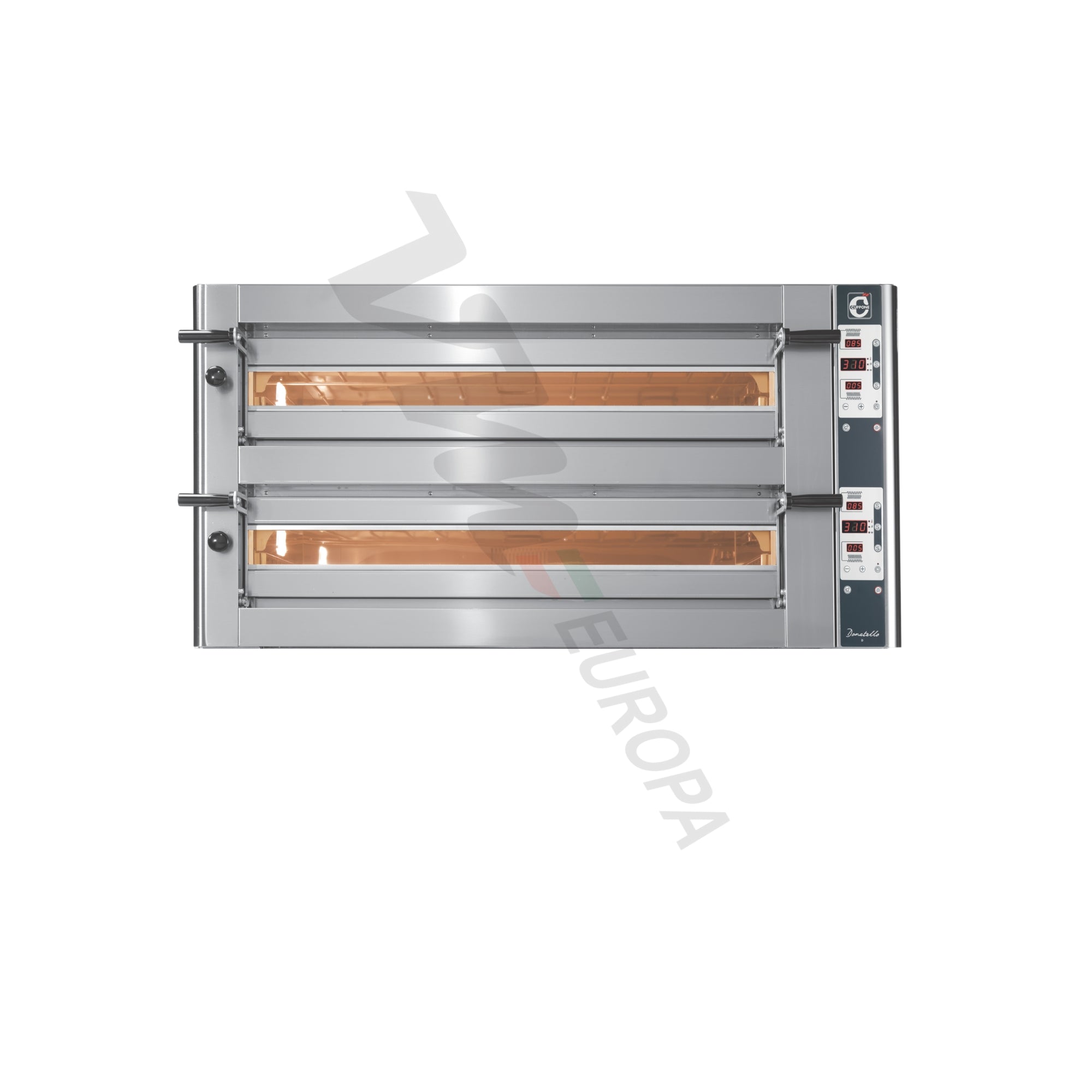 Cuppone Donatello Pizzaofen für 6+6 Pizzen Ø35cm 2 Kammer Knopfsteuerung - DN635/2CD