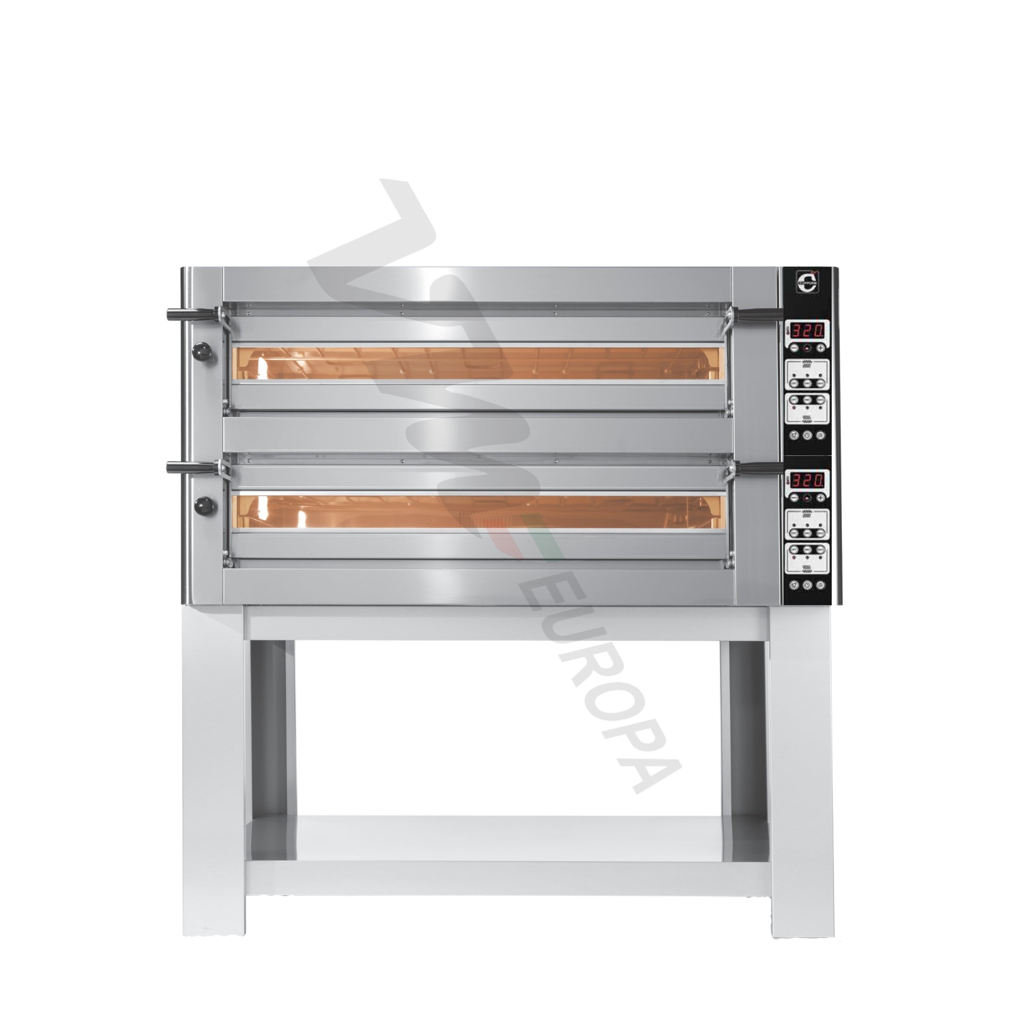 Cuppone Donatello Pizzaofen für 4+4 Pizzen Ø35cm 2 Kammer Digital - DN435/2D