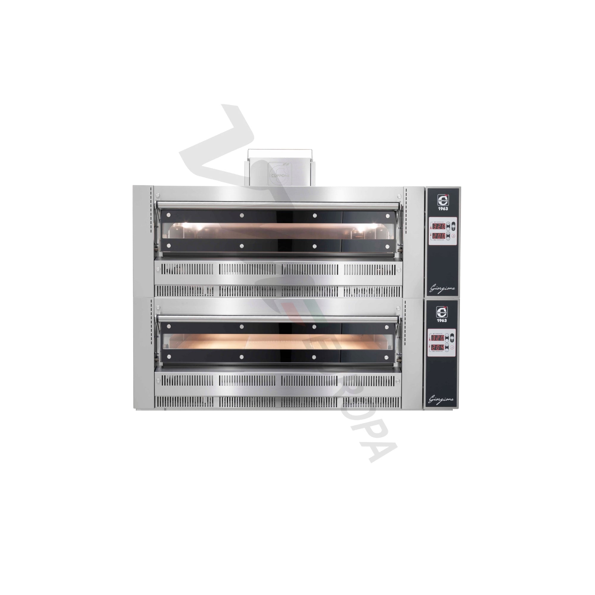 Cuppone Giorgione Pizzaofen für 6+6 Pizzen Ø35cm Lang 2 Kammer Digital - GR635L/2D
