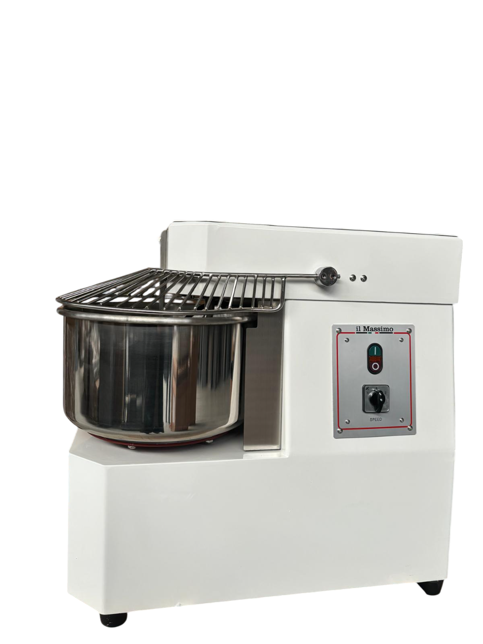 Professionelle Teigknetmaschine 20L | 2 Geschwindigkeiten | Feste Rührschüssel | 19kg Teig | 850/1100W | 380V | Edelstahl