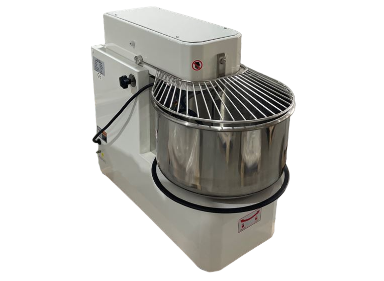 Professionelle Teigknetmaschine 40L | 2 Geschwindigkeiten | Abnehmbare Rührschüssel | 38kg Teig | 1500/2200W | 380V | Edelstahl