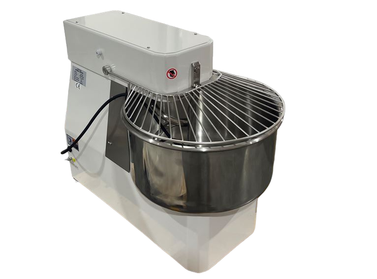 Professionelle Teigknetmaschine 50L | 2 Geschwindigkeiten | Feste Rührschüssel | 44kg Teig | 1500/2200W | 380V | Edelstahl