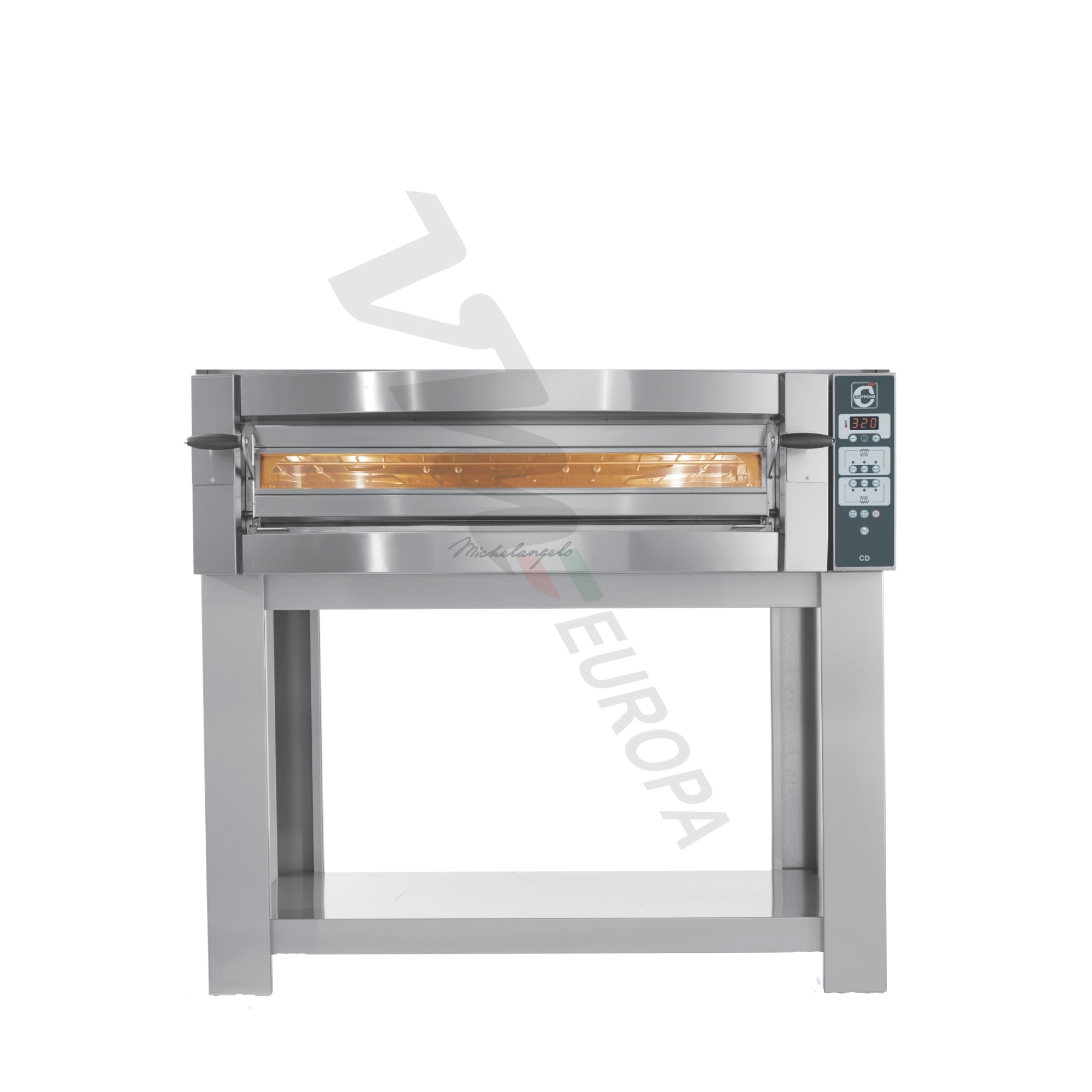 Cuppone Michelangelo Pizzaofen für 9 Pizzen Ø35cm 1 Kammer Knopfsteuerung - ML935/1CD