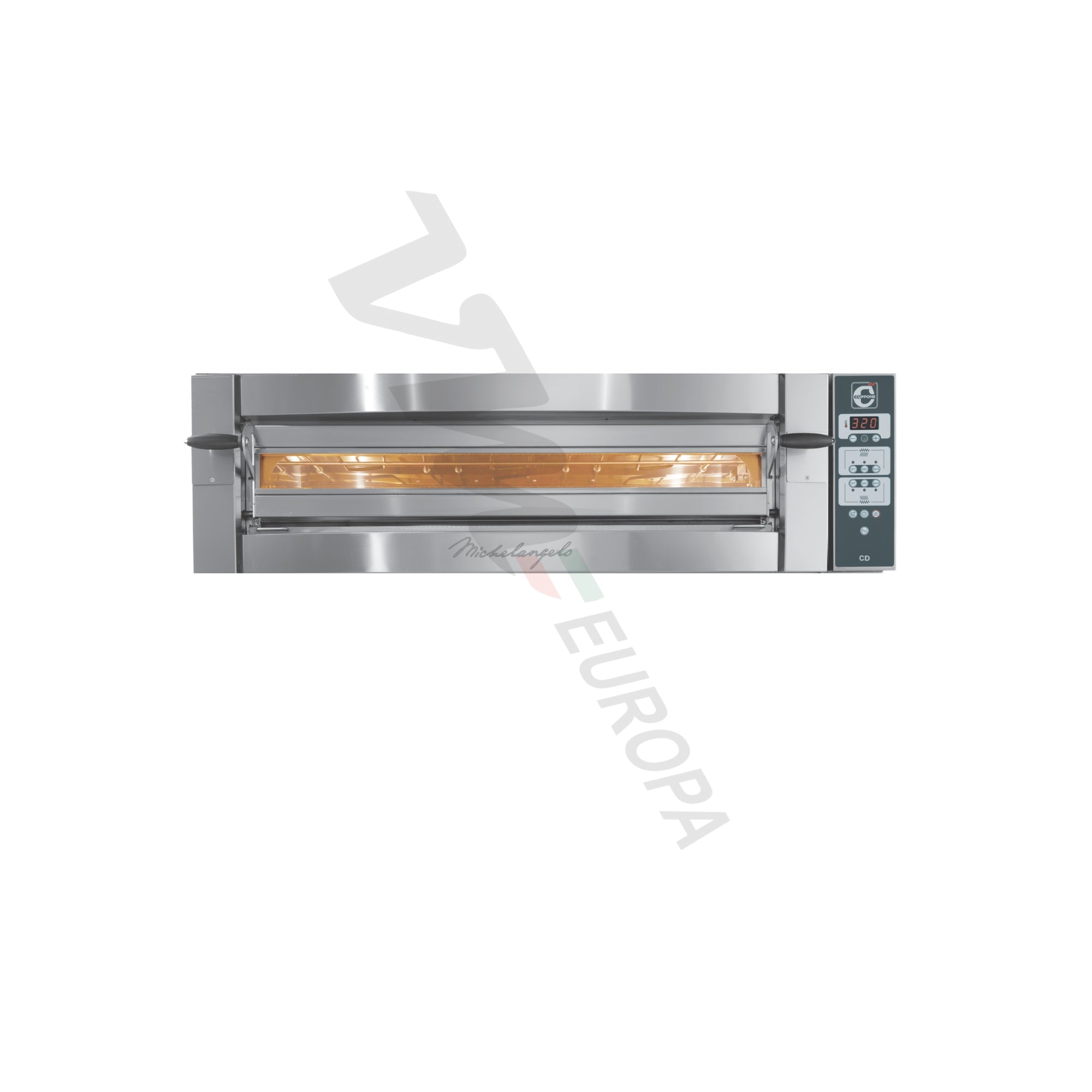 Cuppone Michelangelo Pizzaofen für 6 Pizzen Ø35cm 1 Kammer Knopfsteuerung - ML635/1CD