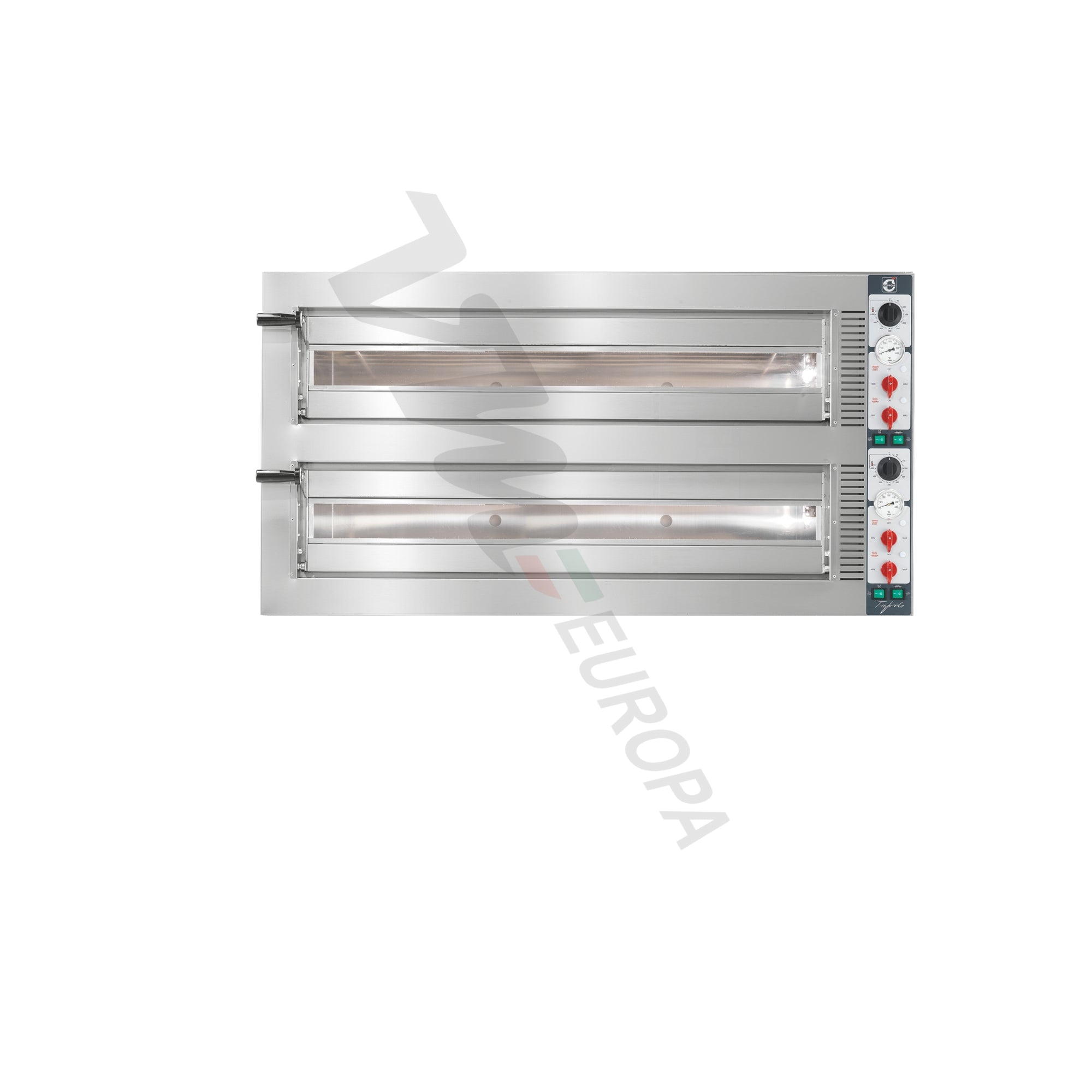 Cuppone Tiepolo Pizzaofen für 9 Pizzen Ø35cm 2 Kammern Kombisteuerung - TP935/2CM
