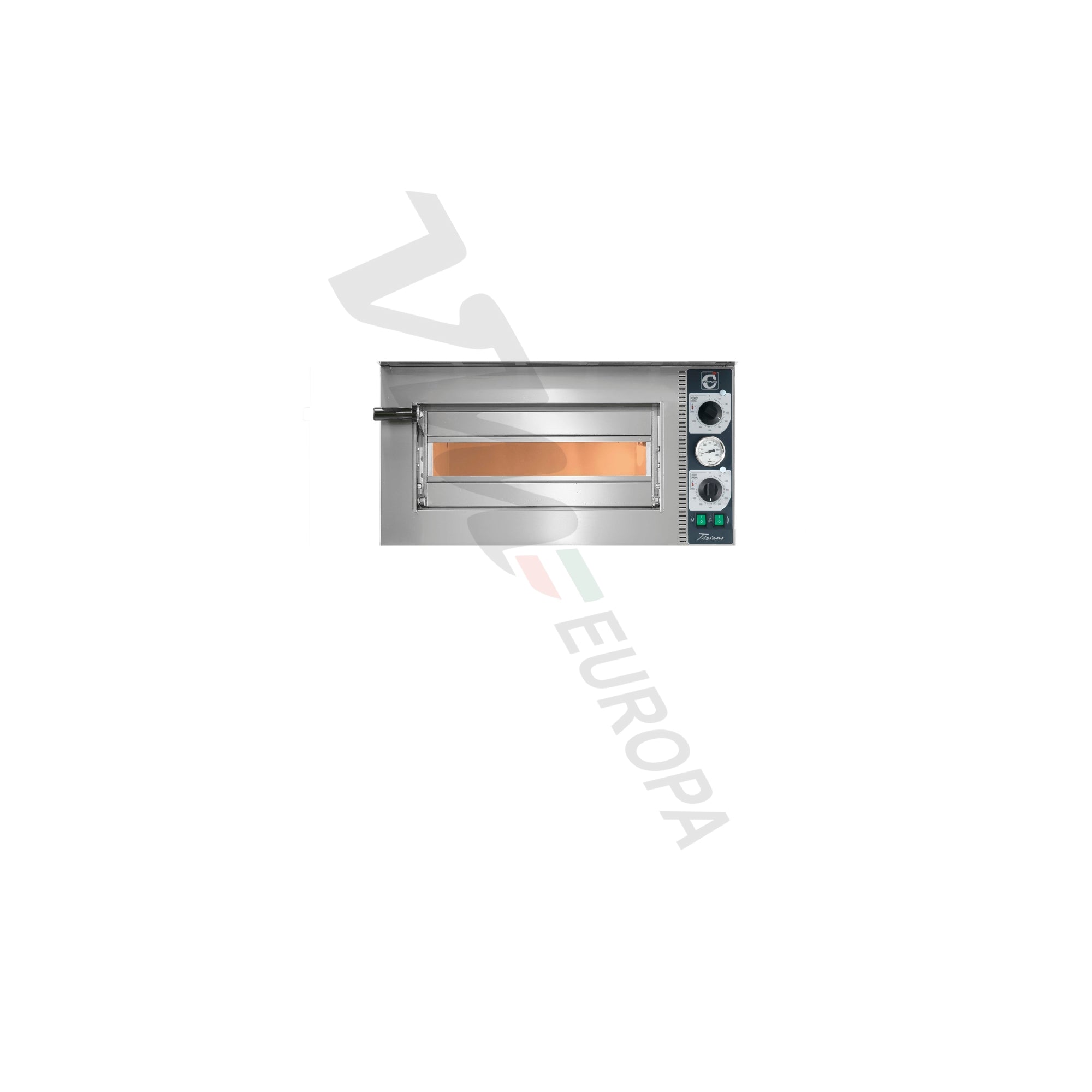 Cuppone Tiziano Pizzaofen für 4 Pizzen Ø20cm 1 Kammer Mechanisch - TZ420/1M